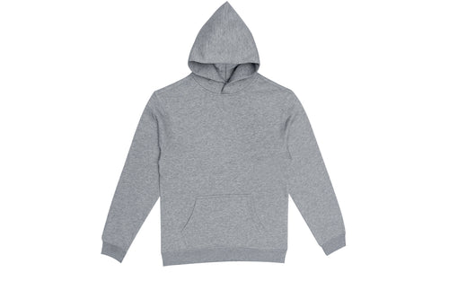 Gray mid weight hoodie on a white background