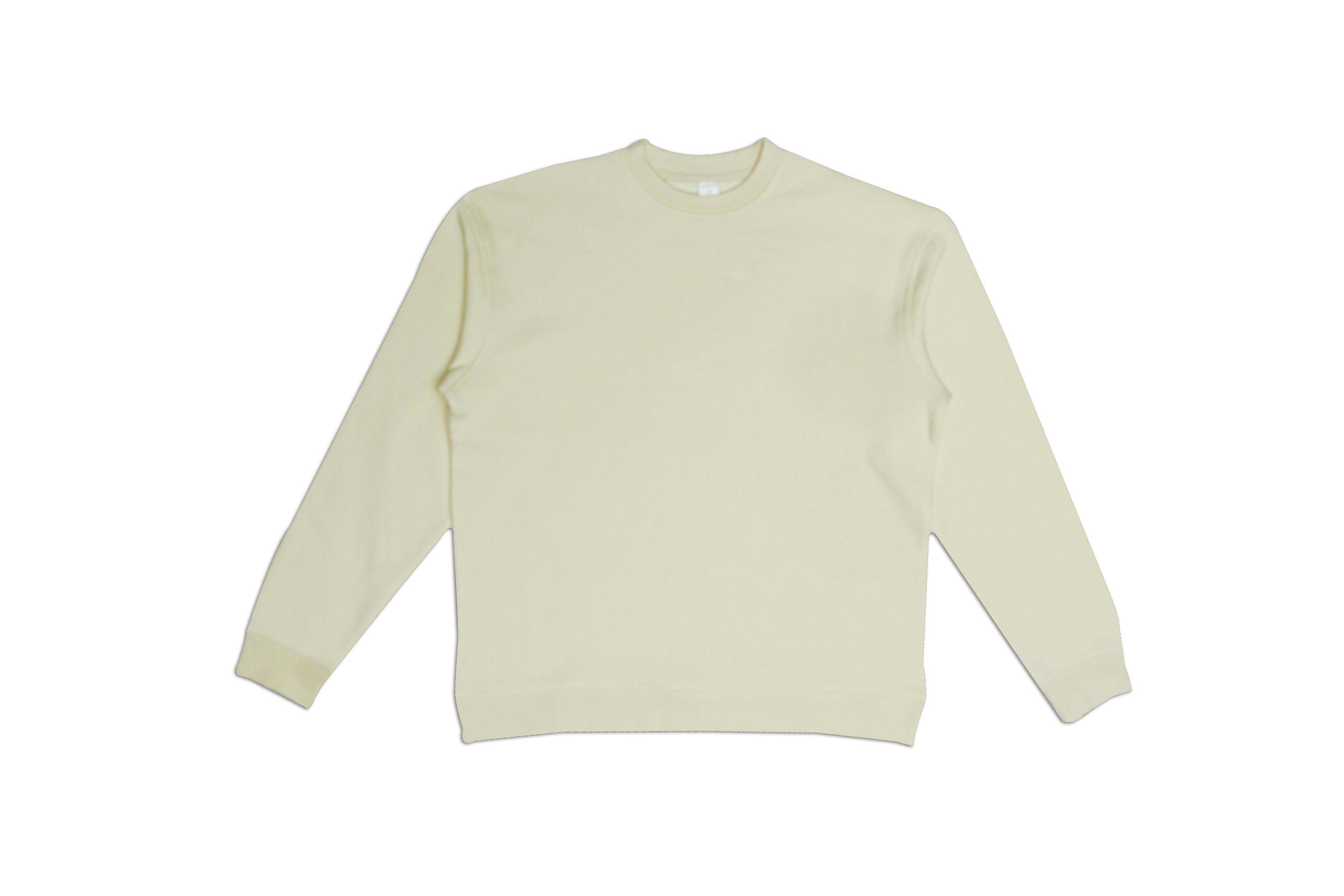 ecru sweatshirt on white background